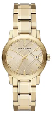 Immagine prodotto di Orologio da polso da donna Burberry, collezione The City, modello BU9134, acciaio inossidabile, color oro/marrone