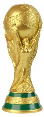 Produktbild von Hochwertiges, stehendes WM-Pokal-Modell in Goldoptik mit klarer Textur – ein ideales Erinnerungsstück für Fans und eine stilvolle Dekoration für Zuhause. 27 cm hoch.