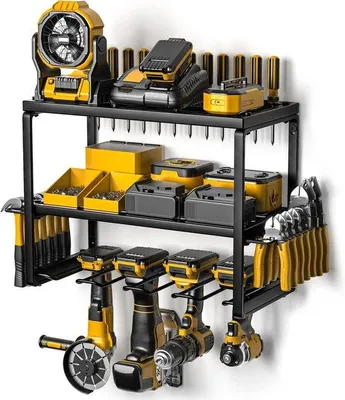 Image de Étagère à outils en métal - 2,5 kg - Noir