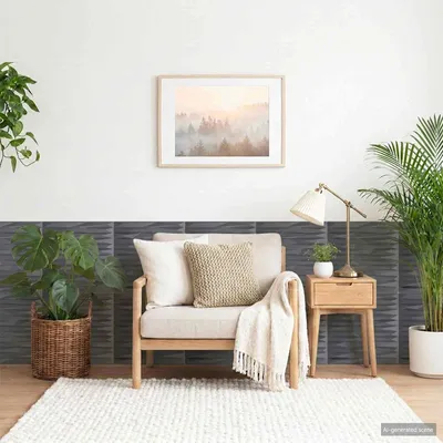 Obrázok produktu pre vidaXL Nástenné panely, 12 ks, 50 x 50 cm, sivá farba, XPS pena