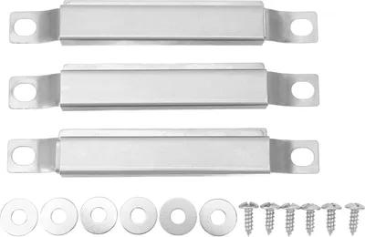 Produktbild von 3PCS Crossover Tubes Ersatz-Edelstahl Universal verstellbares Grillrohr mit Schrauben für Grillteile