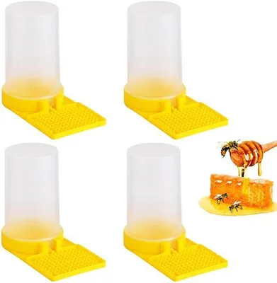 Productafbeelding van Bijenhotel-bouwsets voor de tuin - 4 delen: waterdistributie voor bijen, bijenholletjes, kunststof drinkplaats voor bijen, bijenaccessoires
