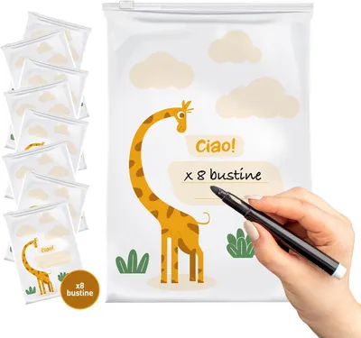 Obrázok produktu pre Organizéry na detské oblečenie, 8-dielne, 25 x 35 cm, vhodné do nemocničnej tašky a prebaľovacej tašky