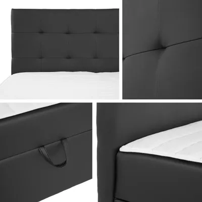 Obrázok produktu pre Kontinentálna manželská posteľ 160x200 CAROLA - béžová + topper ZDARMA