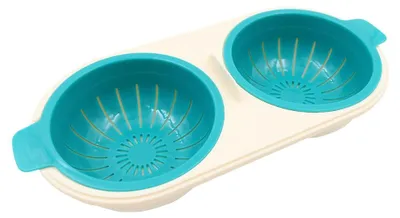 Eierkocher für Mikrowelle, 2 Eier, BPA-frei, 23 cm