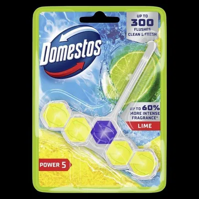 Obrázok produktu pre Domestos Power 5 Lime toaletný blok, osviežujúci a hygienický