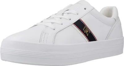 Produktbild von Tommy Hilfiger Damen Sneaker Kelsey Weiß mit Schnürverschluss und Webband-Detail