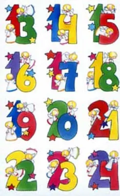 Produktbild von Weihnachts Zahlen Glimmer
