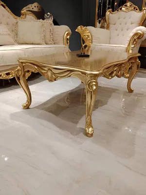 Produktbild von Couchtisch Tische Chesterfield Tisch Design Luxus Möbel Gold Holz Wohnzimmer Neu