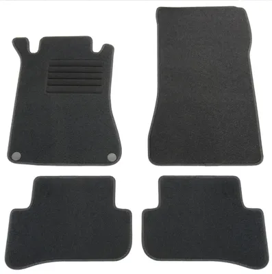 Fußmatten-Set für Mercedes C-Klasse W203/S203, 02/2002-11/2007, 4-teilig