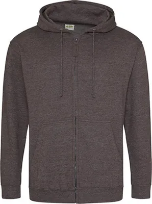 Produktbild von Just Hoods JH050 | Herren Kapuzenpulli mit Reisverschluss / Zoodie - Farbe: Charcoal (Heather) - Größe: M