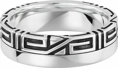 Image de cai anneau 925/- argent sterling rhodié ornement