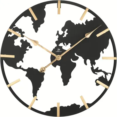 Image de Lowell Horloge Murale 21552 Métal Laqué Quartz 50cm