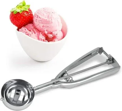 Immagine prodotto di Carrello per gelati in acciaio inossidabile - argento - 31 x 68 x 25 cm Carrello per gelati e supporto per gelati