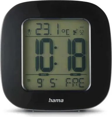 Produktbild von Hama RC 45, Digitaler Wecker, Schwarz, LCD, Blau, 78 mm, 78 mm