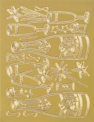 Produktbild von Sticker - 9x17,5 cm - Relief-Sticker Party