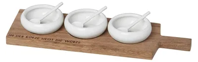 Produktbild von Salz- und Gewürzset mit Holzbrett