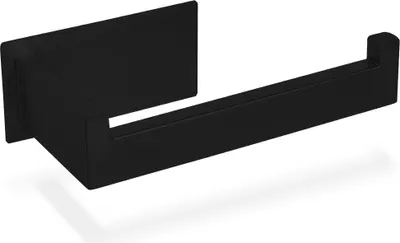 Produktbild von ECENCE Toilettenpapierhalter ohne Bohren selbstklebend Edelstahl 304 in Schwarz Klopapierhalter Rol