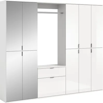 Produktbild von Garderobe Flureinrichtung Dielen-Set Garderobenschrank Flurmöbel "Paterson VIII"