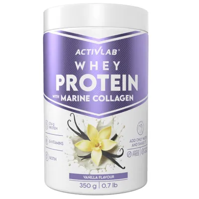 Immagine prodotto di Activlab Whey Protein con collagene marino – Proteine in polvere alla vaniglia, 350 g