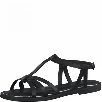 Produktbild von TAMARIS Damen Sandal Flat Art: 1-1-28107-28 in black (schwarz) - Größe:37