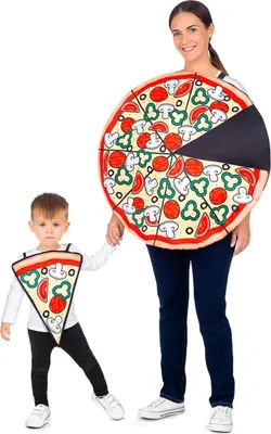 Produktbild von Verkleidung für Erwachsene My Other Me Pizza Stück Pizza Einheitsgröße (2 Stücke)