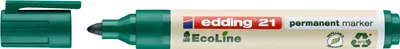 Immagine prodotto di Edding 4-21004 Marcatore permanente EcoLine - 1,5 - 3 mm, verde, ricaricabile
