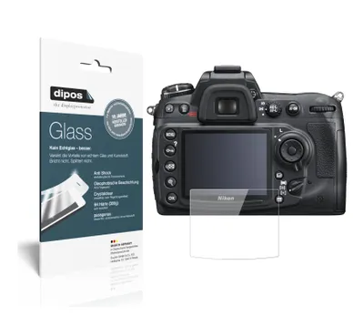 Produktbild von 1x Schutzfolie für Nikon D300S - Anti-Shock 9H Folie dipos Glass Kunststoffglas