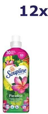 Produktbild von 12x Soupline Weichspüler – 45 sc 950 ml – Paradise Collection Pink