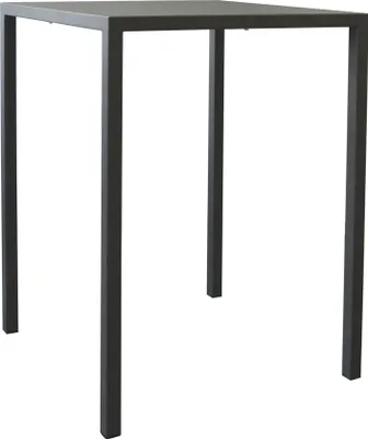 Immagine prodotto di Milani Home - Tavolo autolivellante in metallo 80 x 80 cm alto di design per esterno giardino cm 80 l x 80 p x 110,5 h - Antracite