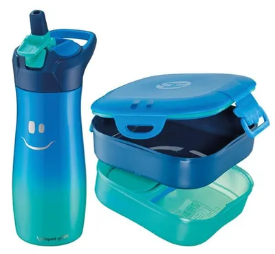 Produktbild von Maped Pausenset Kids Concept Lunchbox und Trinkflasche blau 2 Teile