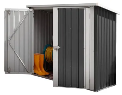Produktbild von HOME DELUXE - Geräteschuppen BOHIO - Größe: XXS - Maße 147 x 86 x 134 cm, Raumfläche 1 m², inkl. Fundament I Gerätehaus Gartenschuppen Gartenschrank