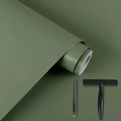 Obrázok produktu pre Nábytková fólia 60 x 500 cm, zelená, matná, samolepiaca, vodotesná, pre dekoráciu nábytku
