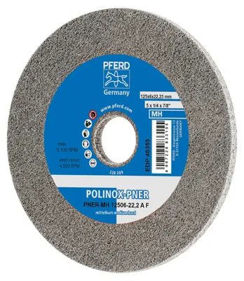 Produktbild von Pferd Schleifrad Polinox PNER-MH 12506-A fein Bohrung 22,2mm - 44691252