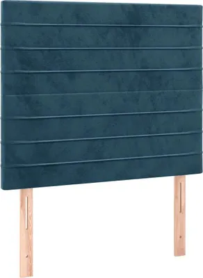 Produktbild von vidaXL Kopfteil Dunkelblau 80x5x118/128 cm Samt