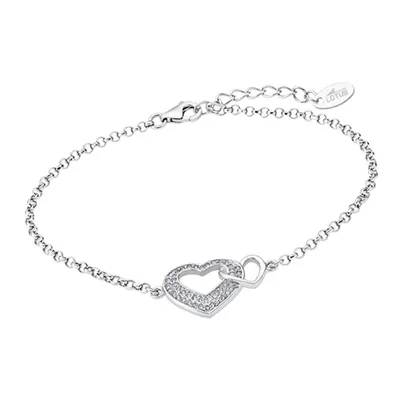 Produktbild von Lotus Silver Zirkonia Armband 925 Silber LP1917-2/1 Doppelherz Damen JLP1917-2-1