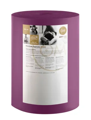 Produktbild von yogabox Rollenware Yogamatte Premium - pflaumenlila 30 m x 60 cm x 3 mm