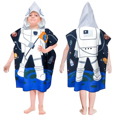 Produktbild von Kinder Poncho Badetuch mit Kapuze
