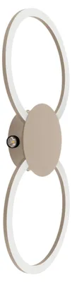 Imagen del producto de Lámpara de pared LED Eglo Venticello, color arena, 66 x 30 cm, luz blanca cálida