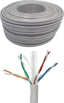 Image de Câble réseau LAN torsadé Netrack Cat 6 UTP, gris, 50 m, CCA