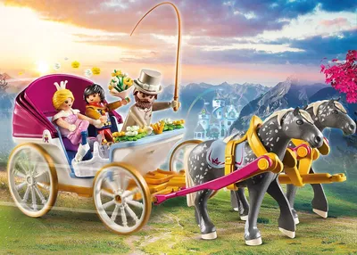 Immagine prodotto di PLAYMOBIL Princess 70449 Romantica carrozza trainata da cavalli