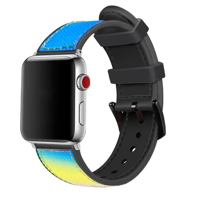 Produktbild von Strap-it Apple Watch Nylon-Hybridarmband (Bunt)