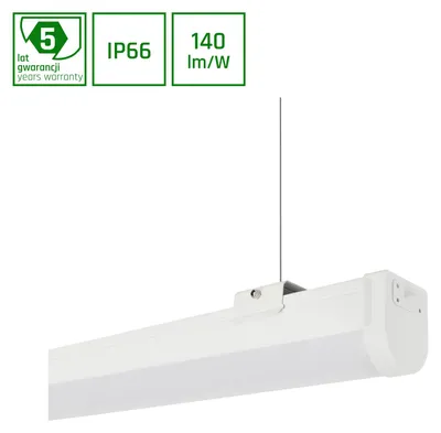 Imagen del producto de LIMEA SLIM 2: Lámpara LED para ambientes húmedos, 170 cm, 60W, luz cálida, IP66, hermética, color blanco