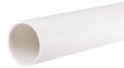 PVC-Rundrohr 57 mm ID 63 mm AD 0,35 m weiß