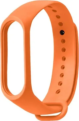 Zdjęcie produktu dla Pasek silikonowy do Xiaomi 5/6 - pomarańczowy