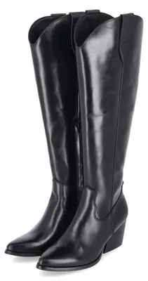 Produktbild von Apple of Eden Damen Westernstiefel Schwarz Glattleder Größe: 42