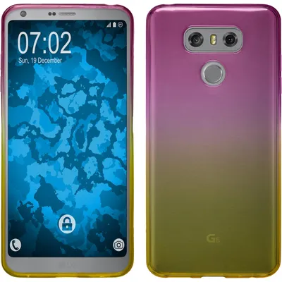 Produktbild von PhoneNatic Case kompatibel mit LG G6 - Design:01 Silikon Hülle Ombrè + 2 Schutzfolien