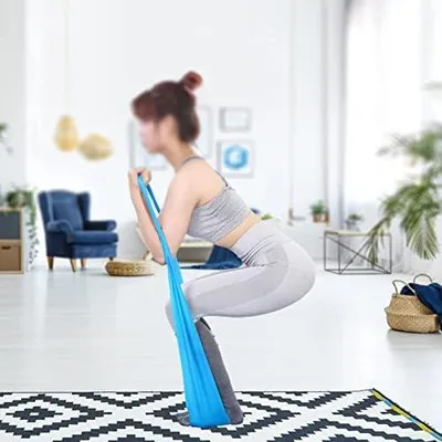 Produktbild von Gymnastikband, 4 Widerstandsbänder, Fitnessband-Set für Yoga, Pilates, Krafttraining und Physiotherapie (4 Farben)