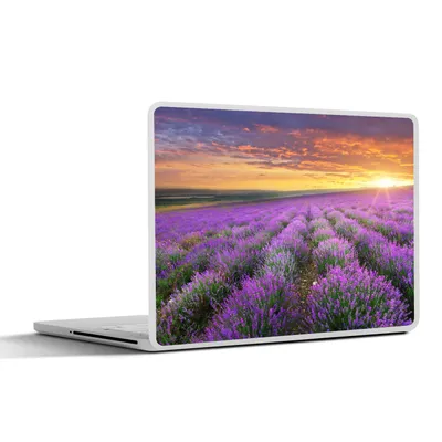 Produktbild von MuchoWow® Laptop Aufkleber Sticker Cover Lavendel - Wolken - Frühling 40x30 cm - Laptop Dekoration - Selbstklebend
