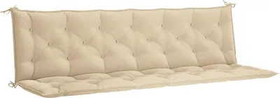 Obrázek produktu pro vidaXL Polštářek na zahradní lavici béžový 200x(50+50)x7 cm Oxford tkanina